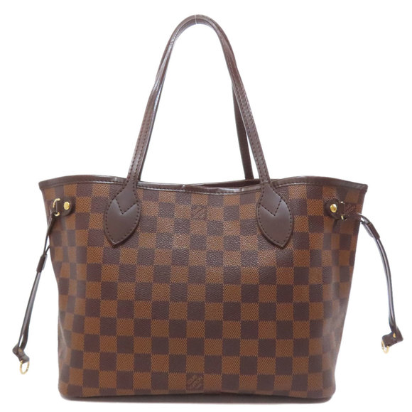 LOUIS VUITTON Brown Damier Neverfull PM Tote Bag - Picture 1 of 11